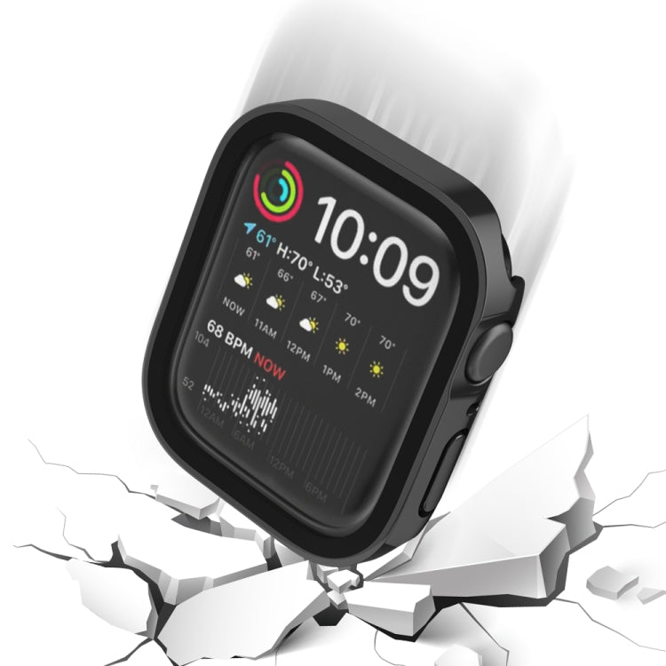 Life Waterproof 2 in 1 PC Frame + Tempered Glass Protective Case For Apple Watch Series 6 / 5 / 4 / SE 40mm