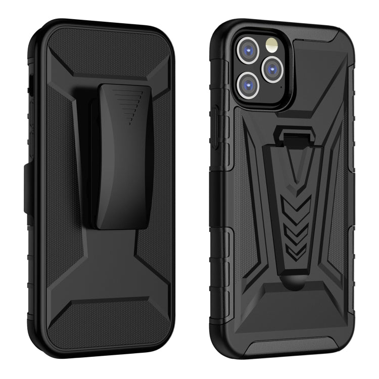 For iPhone 12 mini Back Belt Clip Phone Case (Black)