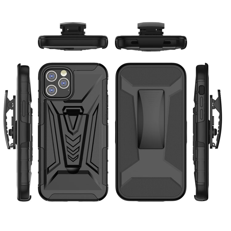 For iPhone 12 / 12 Pro Back Belt Clip Phone Case(Black)