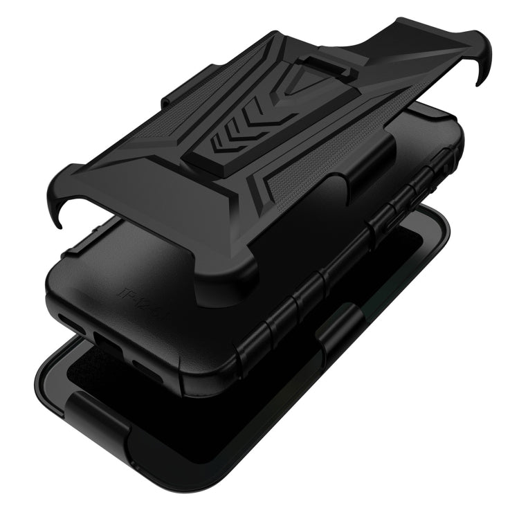 For iPhone 11 Pro Max Back Belt Clip Phone Case (Black)
