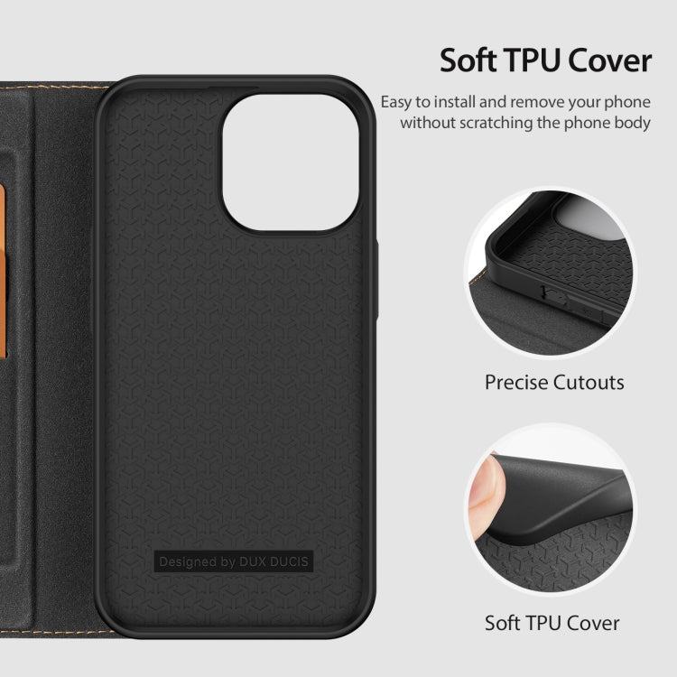 For iPhone 14 Pro Max DUX DUCIS Skin X2 Series Horizontal Flip Leather Phone Case