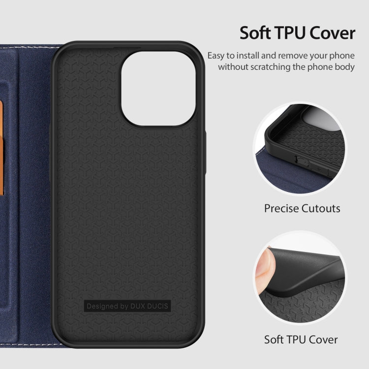 For iPhone 14 Pro Max DUX DUCIS Skin X2 Series Horizontal Flip Leather Phone Case