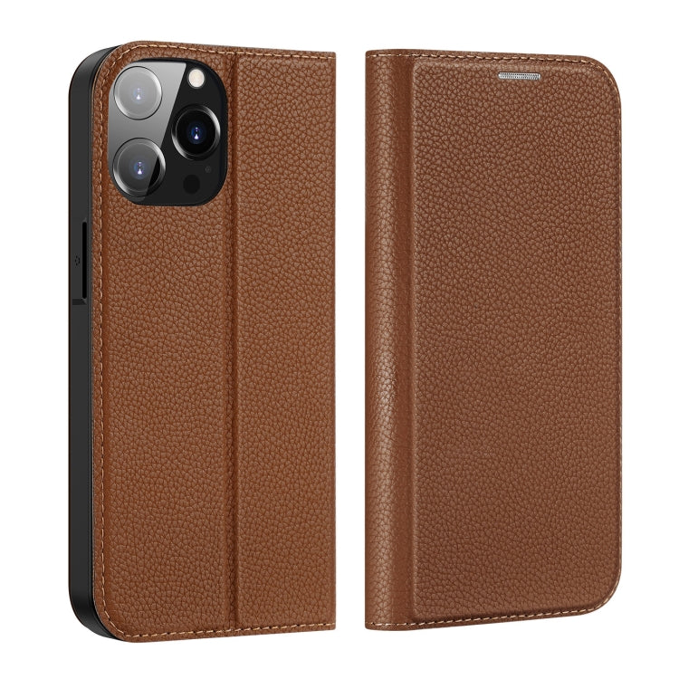 For iPhone 14 Pro Max DUX DUCIS Skin X2 Series Horizontal Flip Leather Phone Case