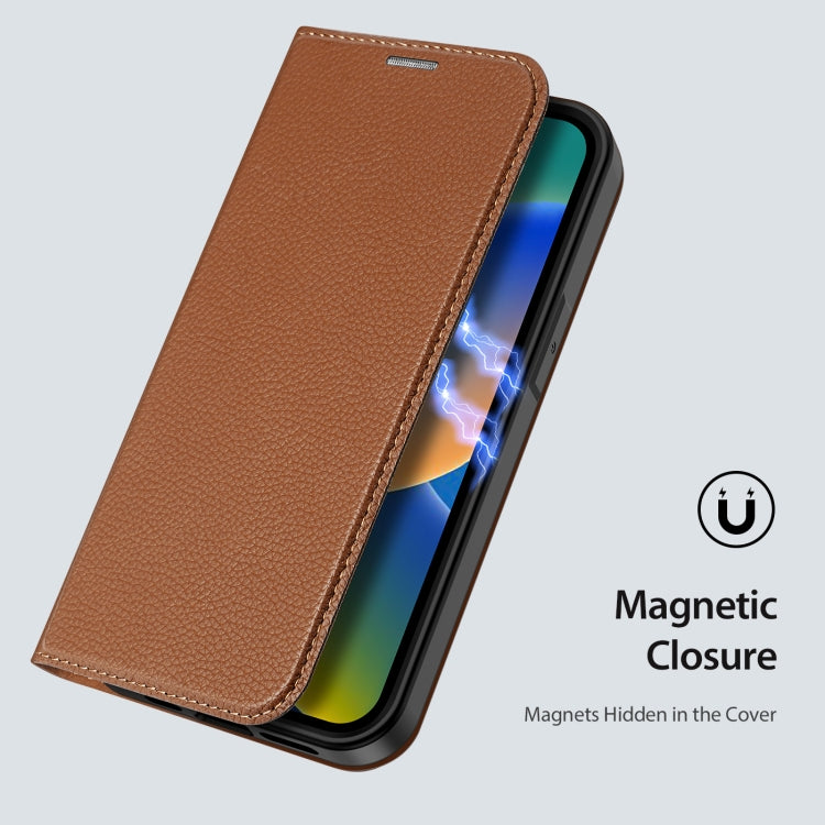 For iPhone 14 Pro Max DUX DUCIS Skin X2 Series Horizontal Flip Leather Phone Case