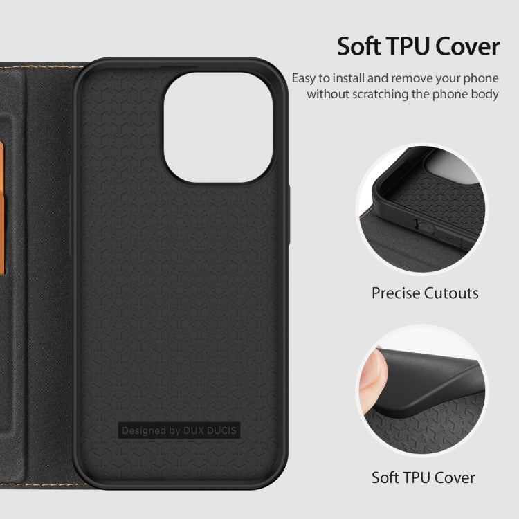 For iPhone 14 Pro DUX DUCIS Skin X2 Series Horizontal Flip Leather Phone Case