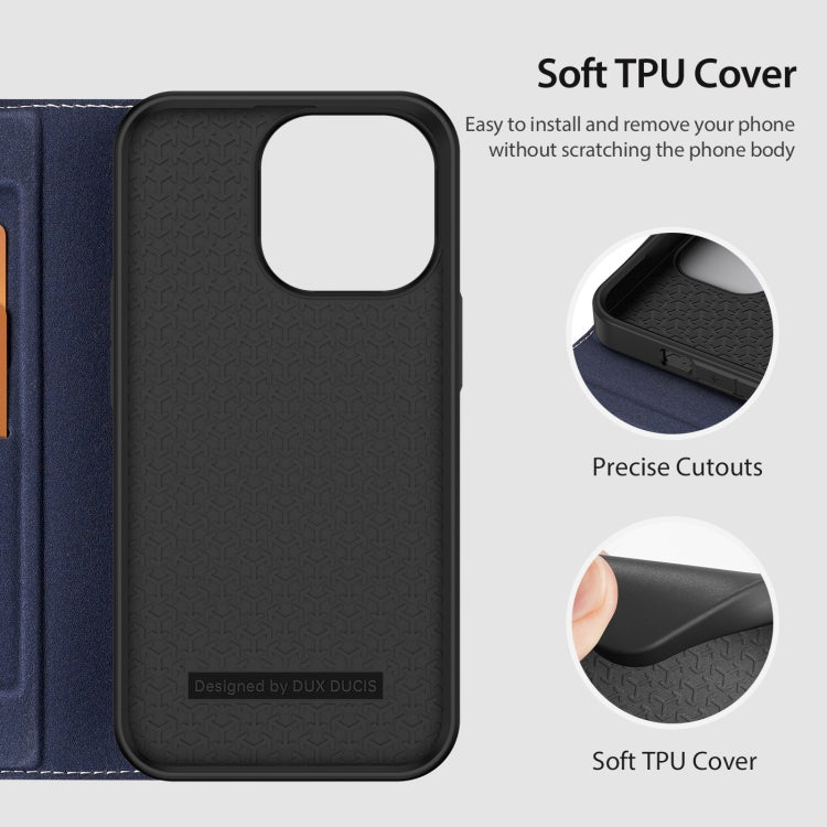 For iPhone 14 Pro DUX DUCIS Skin X2 Series Horizontal Flip Leather Phone Case