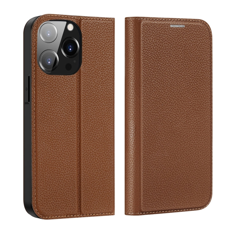 For iPhone 14 Pro DUX DUCIS Skin X2 Series Horizontal Flip Leather Phone Case