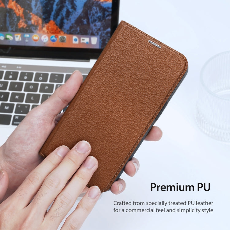For iPhone 14 Pro DUX DUCIS Skin X2 Series Horizontal Flip Leather Phone Case