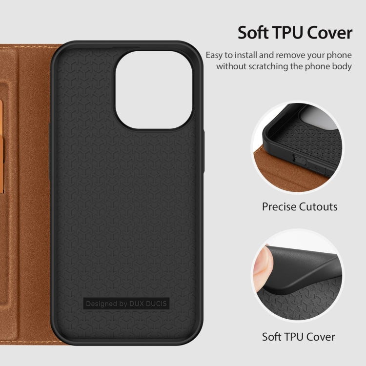 For iPhone 14 Pro DUX DUCIS Skin X2 Series Horizontal Flip Leather Phone Case