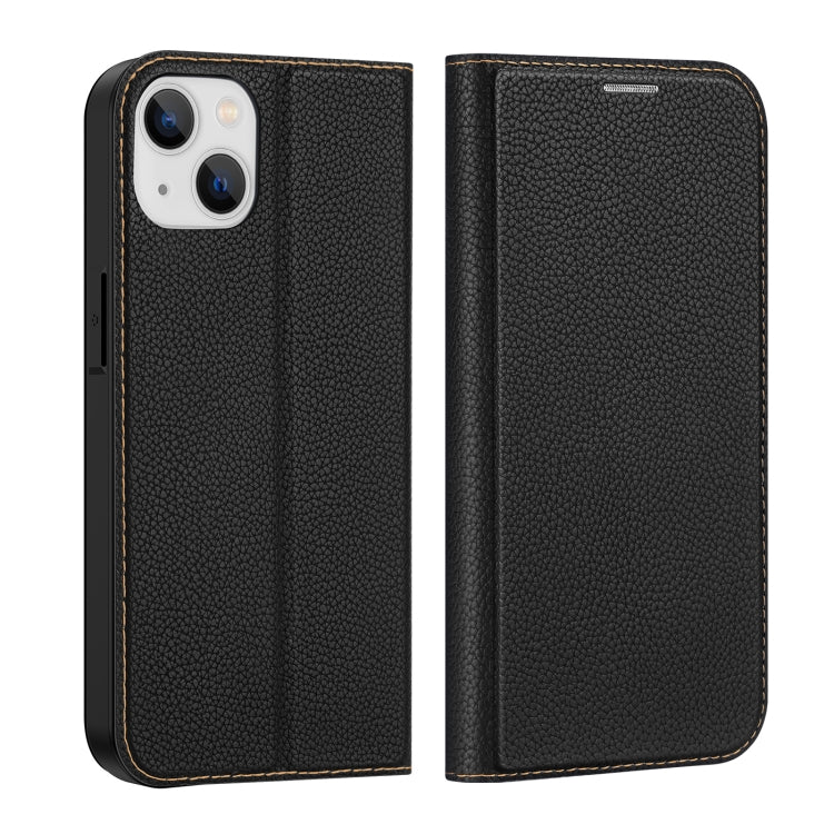 For iPhone 14 Plus DUX DUCIS Skin X2 Series Horizontal Flip Leather Phone Case