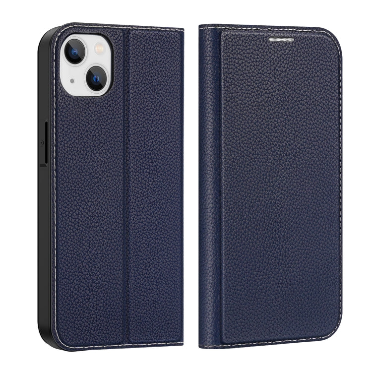 For iPhone 14 Plus DUX DUCIS Skin X2 Series Horizontal Flip Leather Phone Case