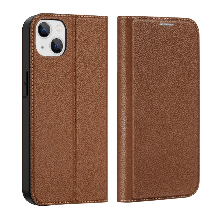 For iPhone 14 Plus DUX DUCIS Skin X2 Series Horizontal Flip Leather Phone Case