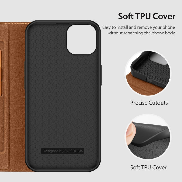 For iPhone 14 Plus DUX DUCIS Skin X2 Series Horizontal Flip Leather Phone Case