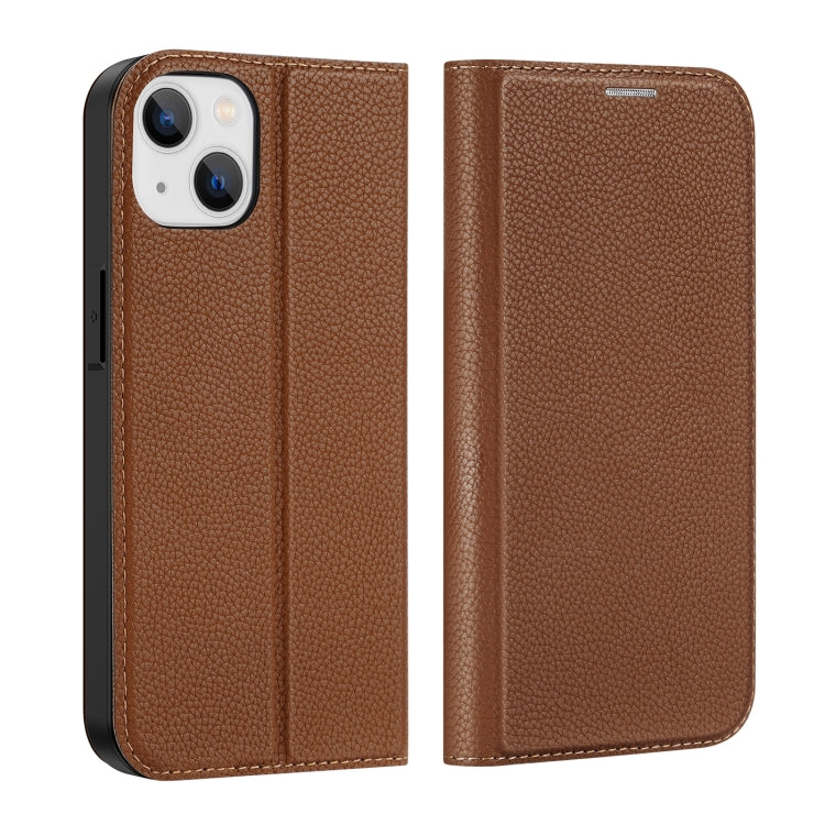 For iPhone 14 / 13 DUX DUCIS Skin X2 Series Horizontal Flip Leather Phone Case
