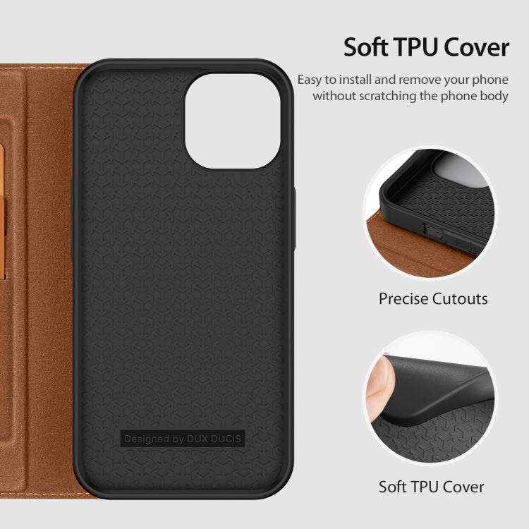 For iPhone 14 / 13 DUX DUCIS Skin X2 Series Horizontal Flip Leather Phone Case