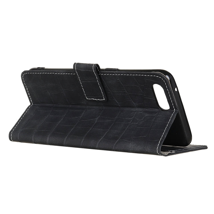 For iPhone SE 2022 / SE 2020 Crocodile Texture Horizontal Flip Leather Case with Holder & Card Slots & Wallet