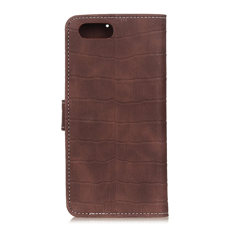 For iPhone SE 2022 / SE 2020 Crocodile Texture Horizontal Flip Leather Case with Holder & Card Slots & Wallet