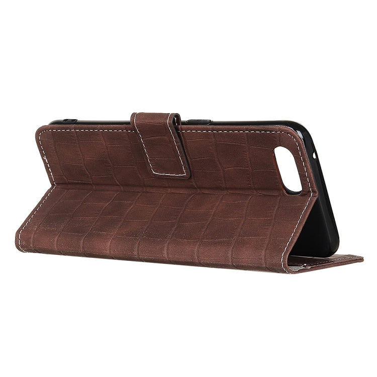 For iPhone SE 2022 / SE 2020 Crocodile Texture Horizontal Flip Leather Case with Holder & Card Slots & Wallet
