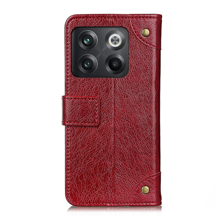 For OnePlus Ace Pro / 10T Copper Buckle Nappa Texture Leather Phone Case