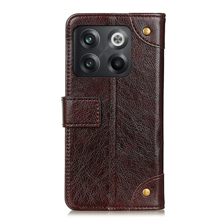 For OnePlus Ace Pro / 10T Copper Buckle Nappa Texture Leather Phone Case