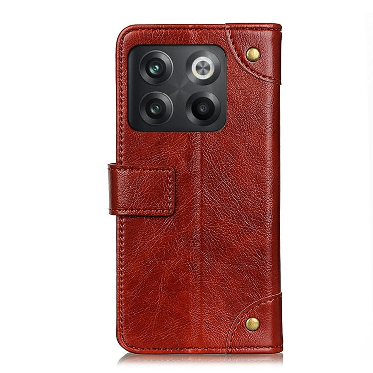 For OnePlus Ace Pro / 10T Copper Buckle Nappa Texture Leather Phone Case
