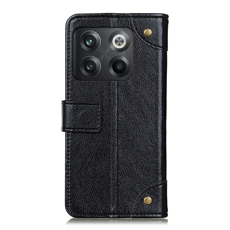 For OnePlus Ace Pro / 10T Copper Buckle Nappa Texture Leather Phone Case