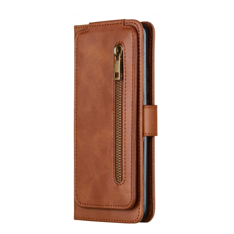 For Huawei Mate 20 Pro Nine Card Zipper Bag Horizontal Flip Leather Case With Holder & Card Slots & Frame