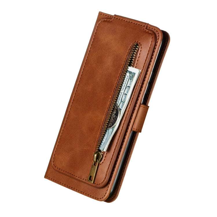 For Huawei Mate 20 Pro Nine Card Zipper Bag Horizontal Flip Leather Case With Holder & Card Slots & Frame