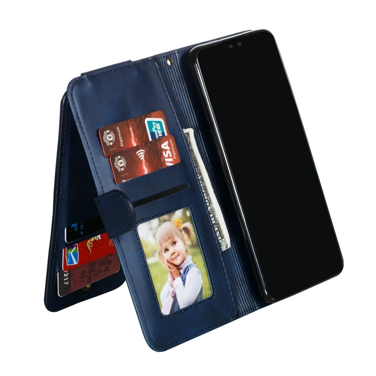 For Huawei Mate 30 Nine Card Zipper Bag Horizontal Flip Leather Case With Holder & Card Slots & Frame