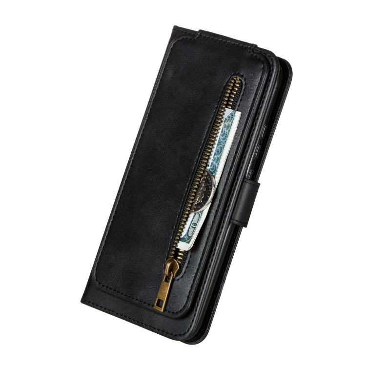 For Huawei Mate 30 Lite Nine Card Zipper Bag Horizontal Flip Leather Case With Holder & Card Slots & Frame