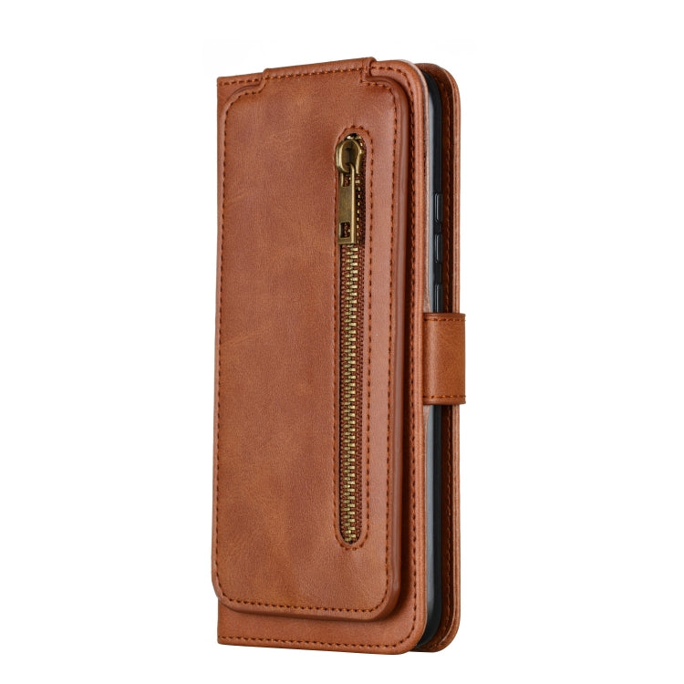 For Huawei Mate 30 Lite Nine Card Zipper Bag Horizontal Flip Leather Case With Holder & Card Slots & Frame