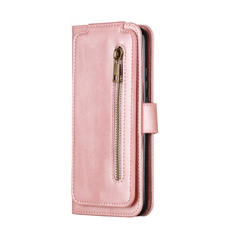 For Huawei Mate 30 Lite Nine Card Zipper Bag Horizontal Flip Leather Case With Holder & Card Slots & Frame