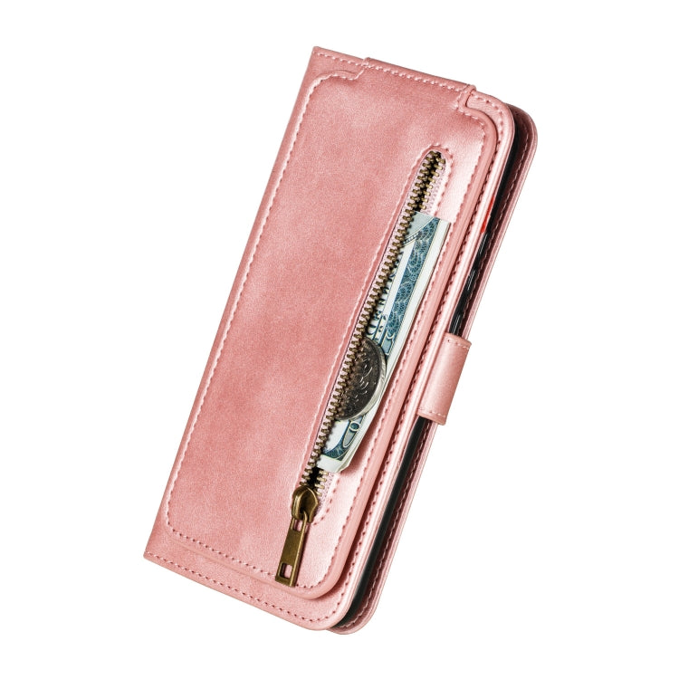 For Huawei Mate 30 Lite Nine Card Zipper Bag Horizontal Flip Leather Case With Holder & Card Slots & Frame