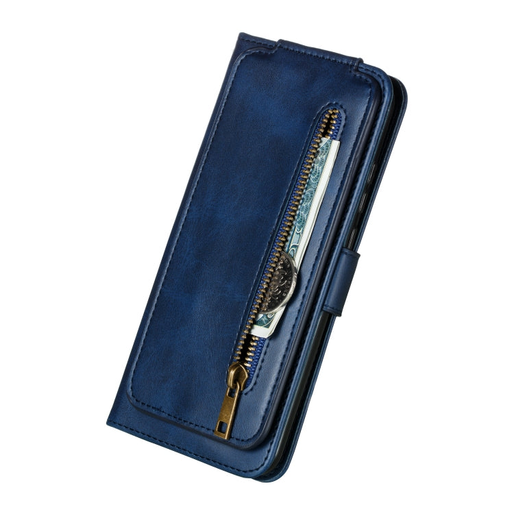For Huawei Psmart Plus Nine Card Zipper Bag Horizontal Flip Leather Case With Holder & Card Slots & Frame