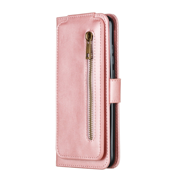 For Huawei Psmart Plus Nine Card Zipper Bag Horizontal Flip Leather Case With Holder & Card Slots & Frame