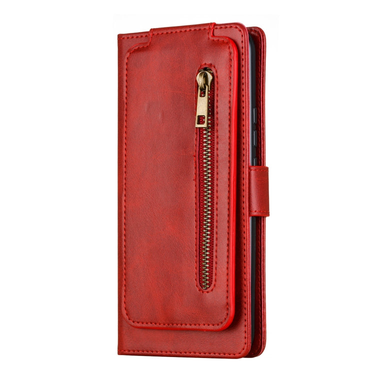 For Huawei Psmart Z Nine Card Zipper Bag Horizontal Flip Leather Case With Holder & Card Slots & Frame