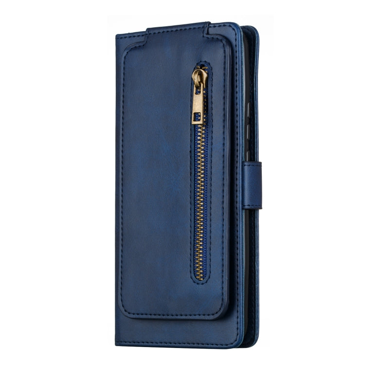 For Huawei Psmart Z Nine Card Zipper Bag Horizontal Flip Leather Case With Holder & Card Slots & Frame