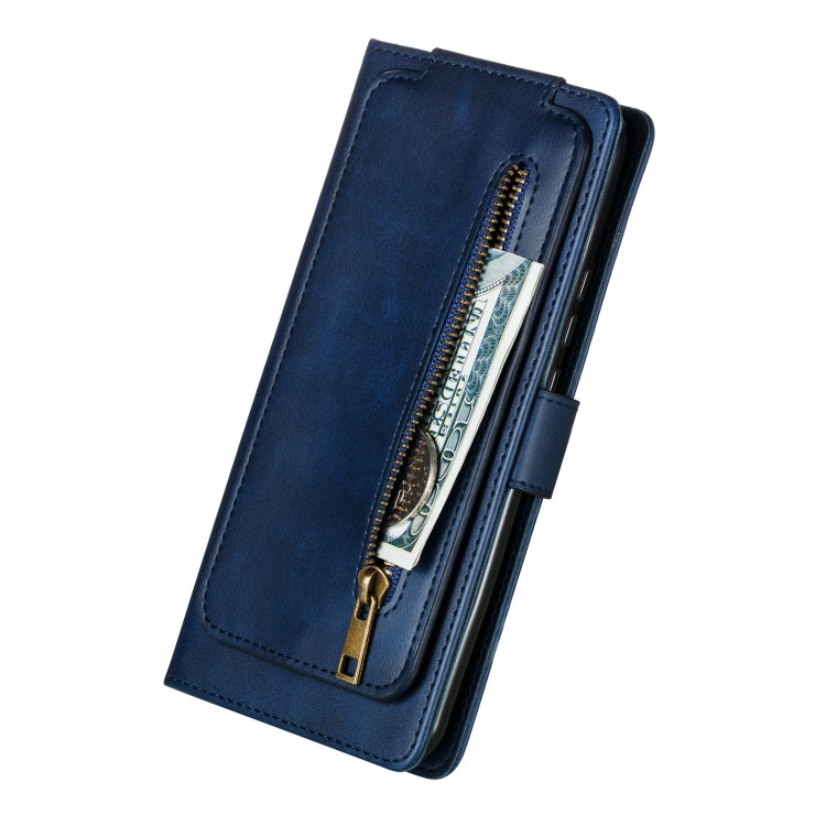 For Huawei Psmart Z Nine Card Zipper Bag Horizontal Flip Leather Case With Holder & Card Slots & Frame