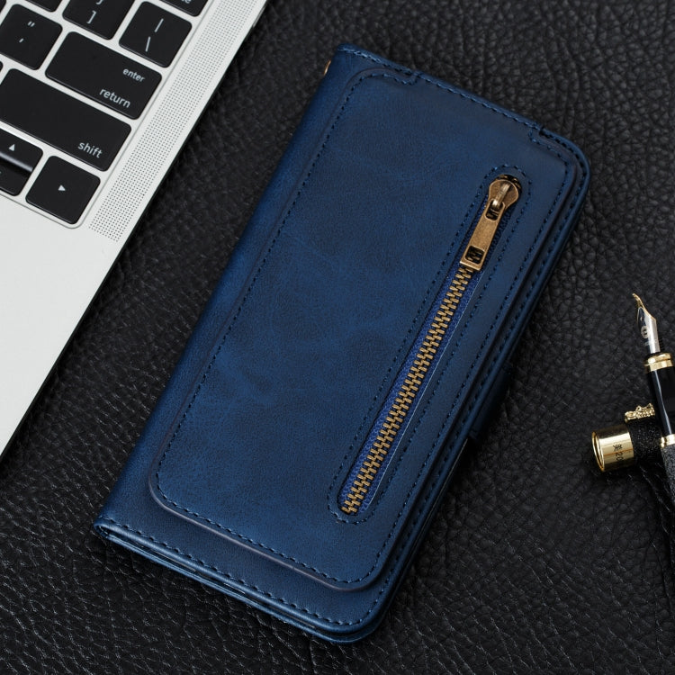 For Huawei Psmart Z Nine Card Zipper Bag Horizontal Flip Leather Case With Holder & Card Slots & Frame