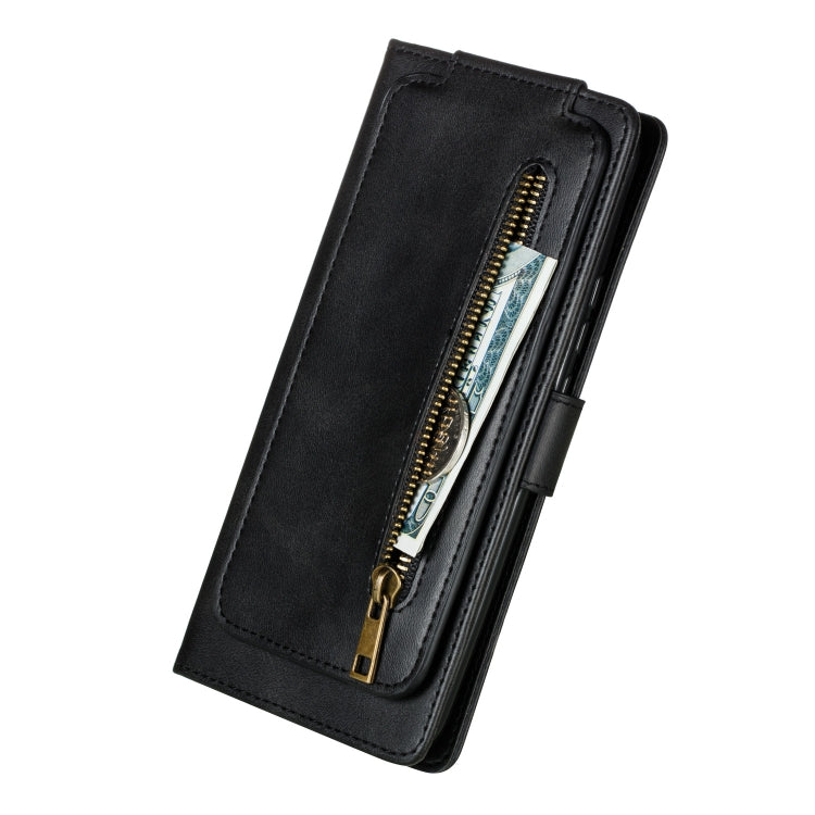 For Huawei Psmart Z Nine Card Zipper Bag Horizontal Flip Leather Case With Holder & Card Slots & Frame
