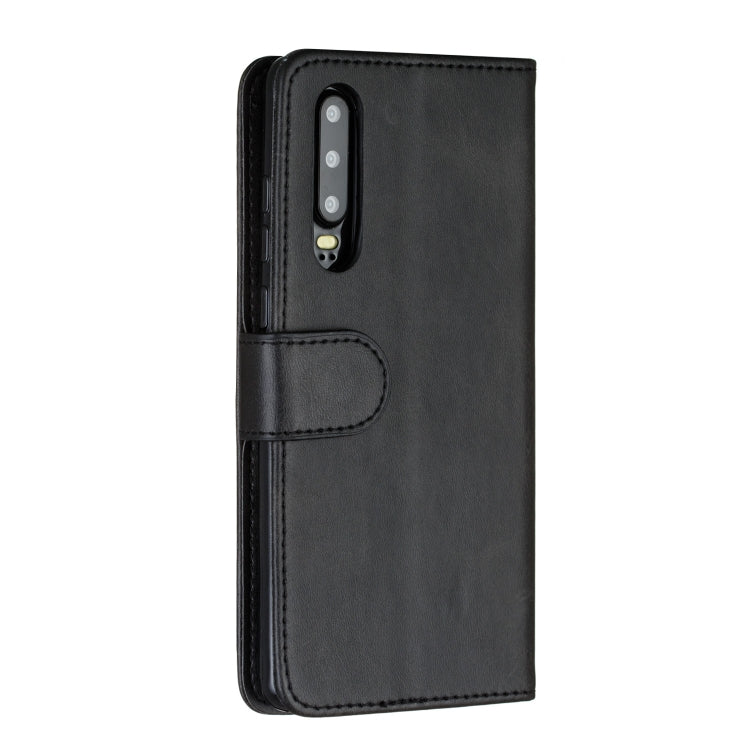 For Huawei P30 Nine Card Zipper Bag Horizontal Flip Leather Case With Holder & Card Slots & Frame
