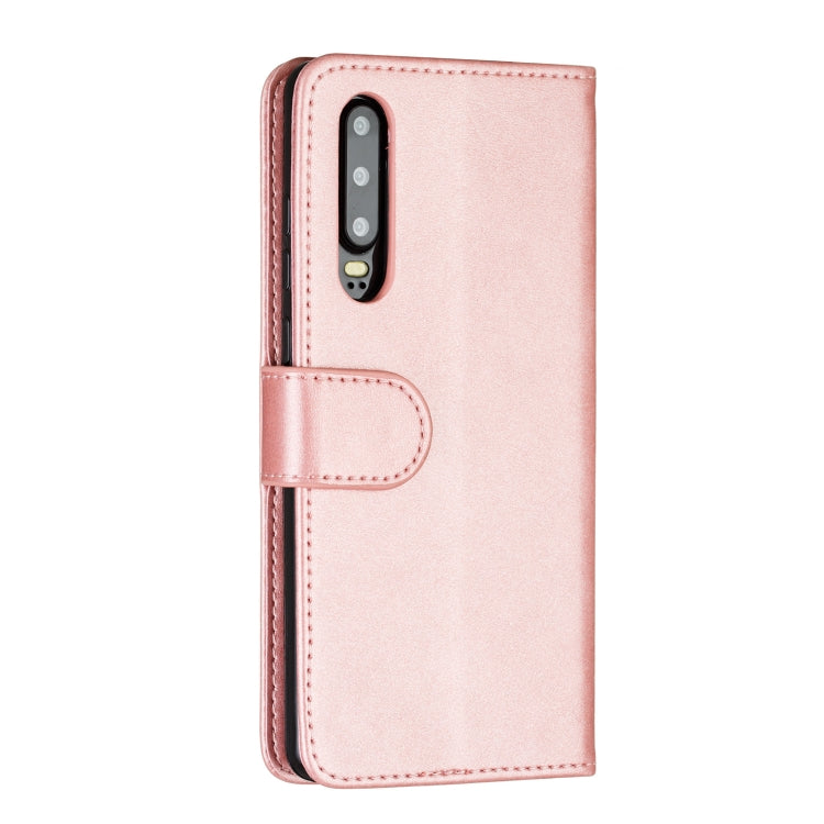 For Huawei P30 Nine Card Zipper Bag Horizontal Flip Leather Case With Holder & Card Slots & Frame