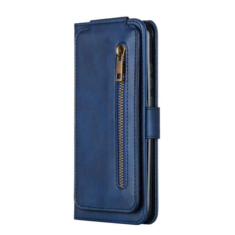 For Huawei P30 Lite Nine Card Zipper Bag Horizontal Flip Leather Case With Holder & Card Slots & Frame