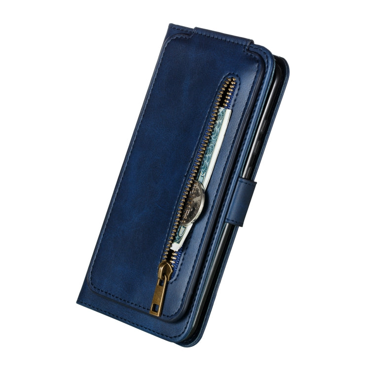 For Huawei P30 Lite Nine Card Zipper Bag Horizontal Flip Leather Case With Holder & Card Slots & Frame