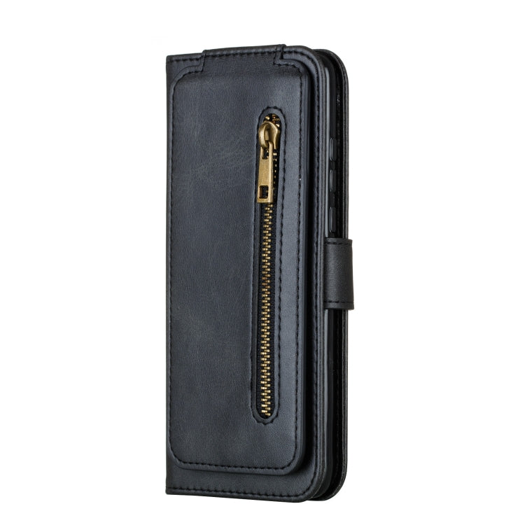 For Huawei P30 Lite Nine Card Zipper Bag Horizontal Flip Leather Case With Holder & Card Slots & Frame
