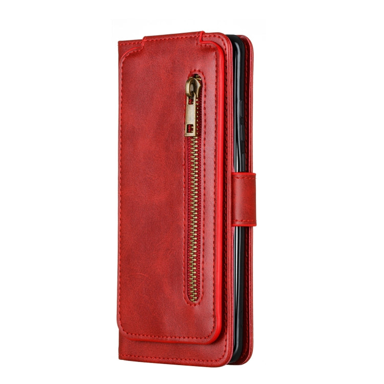 For Huawei P30 Pro Nine Card Zipper Bag Horizontal Flip Leather Case With Holder & Card Slots & Frame