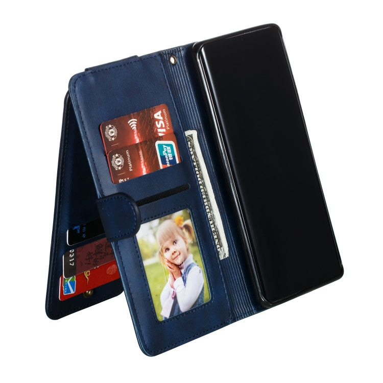 For Huawei P30 Pro Nine Card Zipper Bag Horizontal Flip Leather Case With Holder & Card Slots & Frame