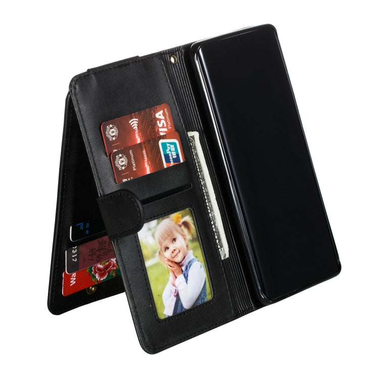 For Huawei P30 Pro Nine Card Zipper Bag Horizontal Flip Leather Case With Holder & Card Slots & Frame