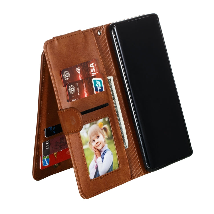 For Huawei P30 Pro Nine Card Zipper Bag Horizontal Flip Leather Case With Holder & Card Slots & Frame