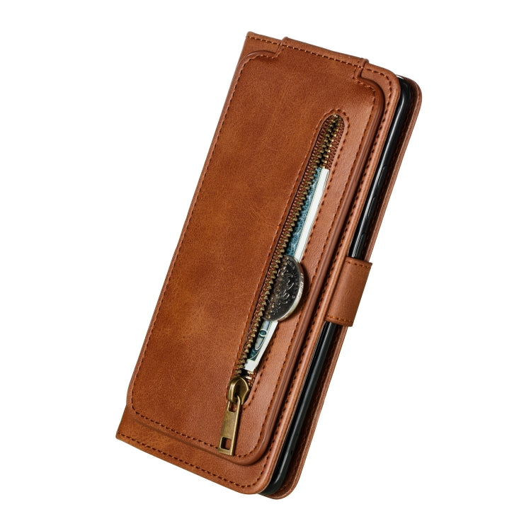 For Huawei P30 Pro Nine Card Zipper Bag Horizontal Flip Leather Case With Holder & Card Slots & Frame